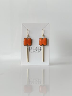 img_5086 Boucles d’oreilles carré orange et doré