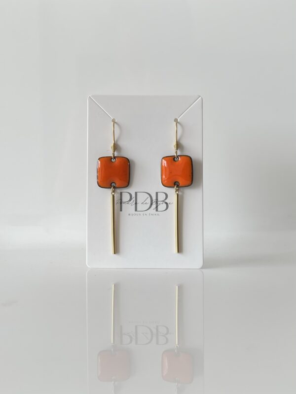 img_5086 Boucles d’oreilles carré orange et doré