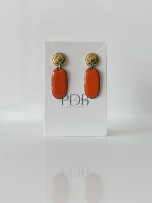img_5091 Boucles d’oreilles ovales orange et doré