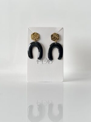 img_5111 Boucles d’oreilles arche noir et doré