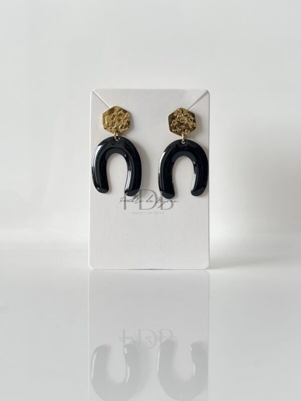 img_5111 Boucles d’oreilles arche noir et doré