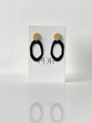img_5112 Boucles d’oreilles ovale noir et doré