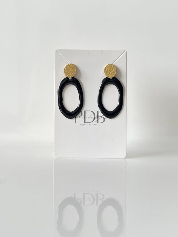 img_5112 Boucles d’oreilles ovale noir et doré