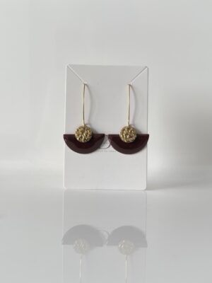 img_5113 Boucles d’oreilles éventail marron et doré