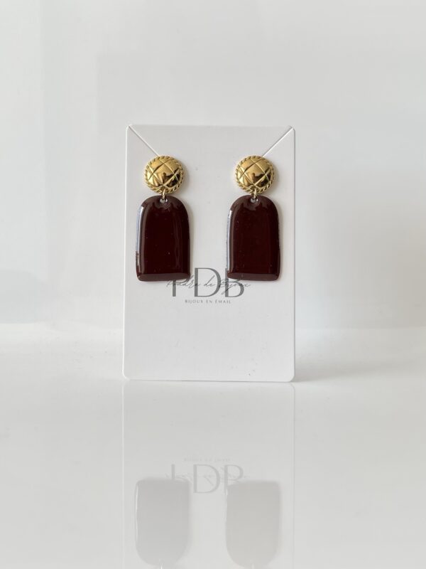 img_5114 Boucles d’oreilles arche marron et doré