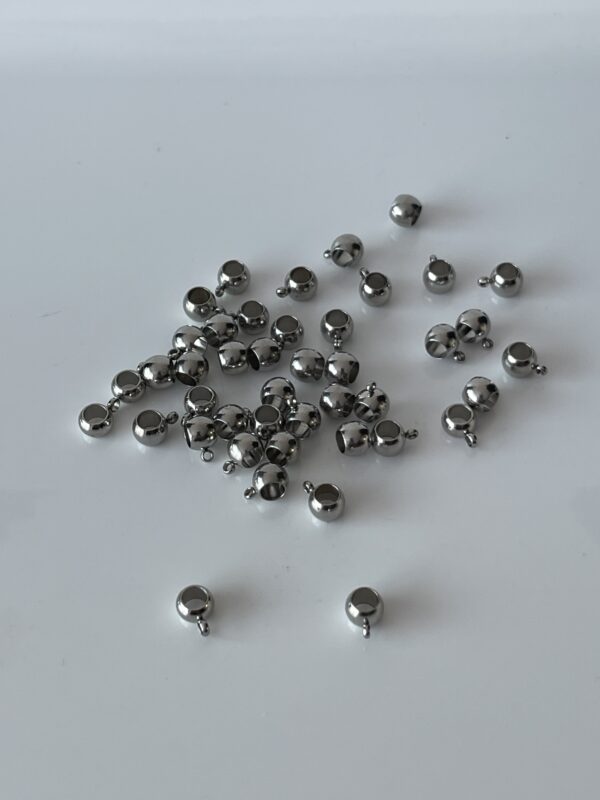 Perles attache breloque en acier inoxydable - Lot de 43 pièces